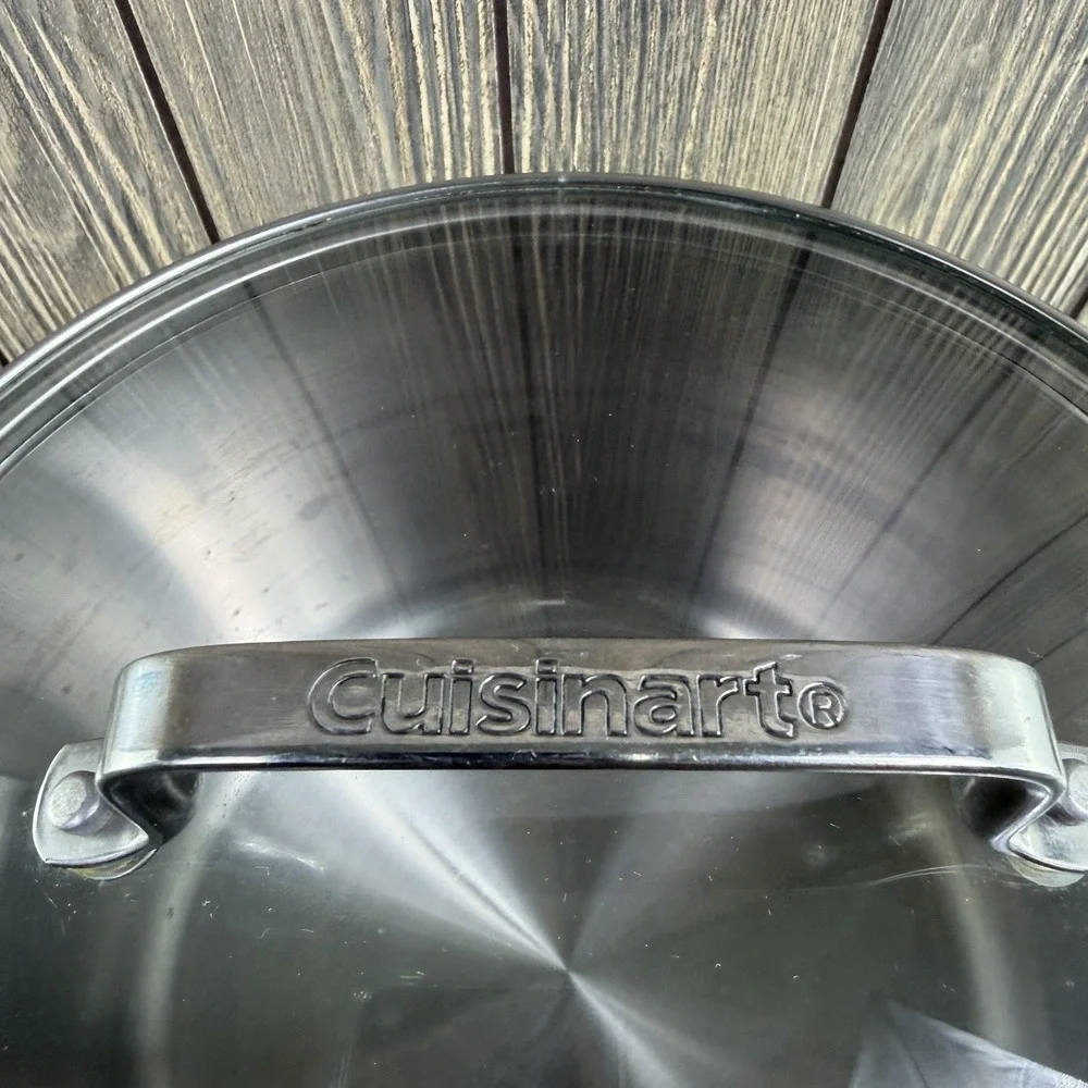 Cuisinart 73166-24 8 Qt Stainless Steel Stockpot Glass Lid Induction Ready